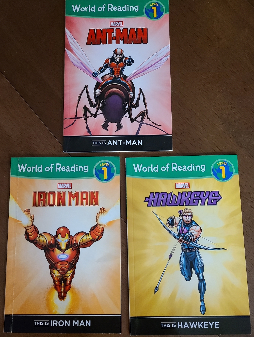 Marvel World of Reading: Level 1: Ant-Man, Iron Man & Hawkeye (Set of 3)